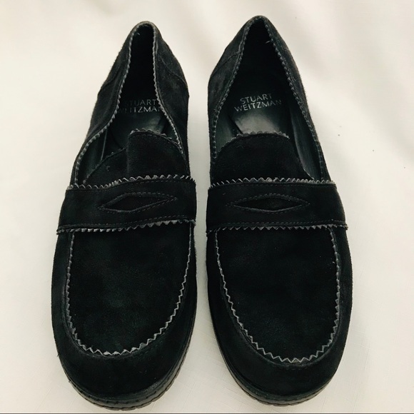Stuart Weitzman Shoes - 💜HP💜 Stuart Weitzman / Black Leather Loafers